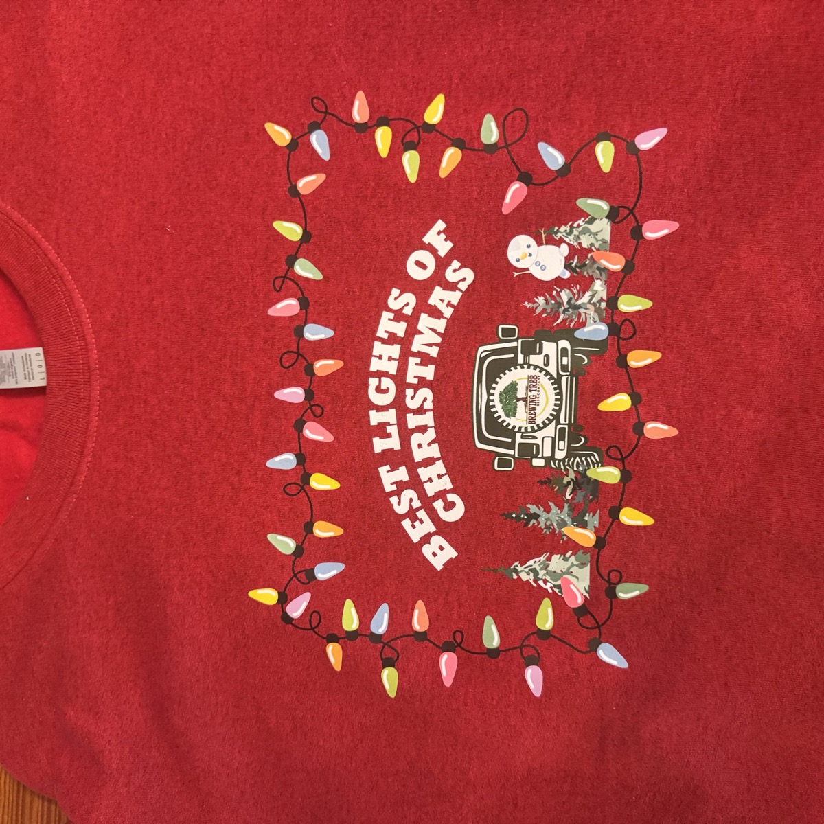 Brewing Tree 'Best Lights of Christmas' seasonal sweatshirt